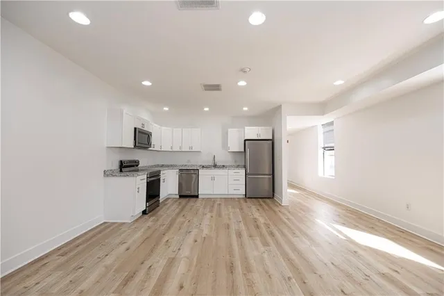 a view of a city from a balcony