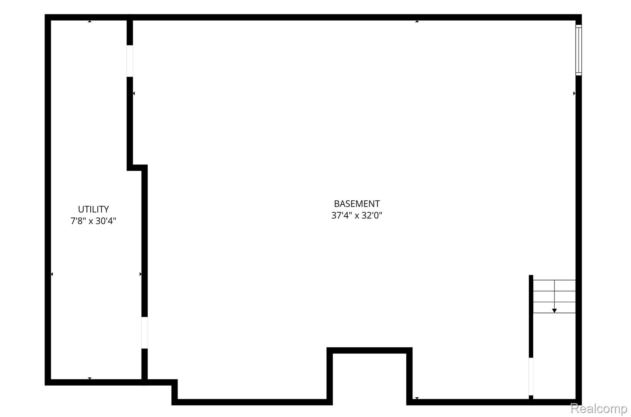 312 Reid Road Highland, MI 48357 - Photo 46 of 47 Basement Floor plan