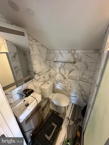 a bathroom with a window