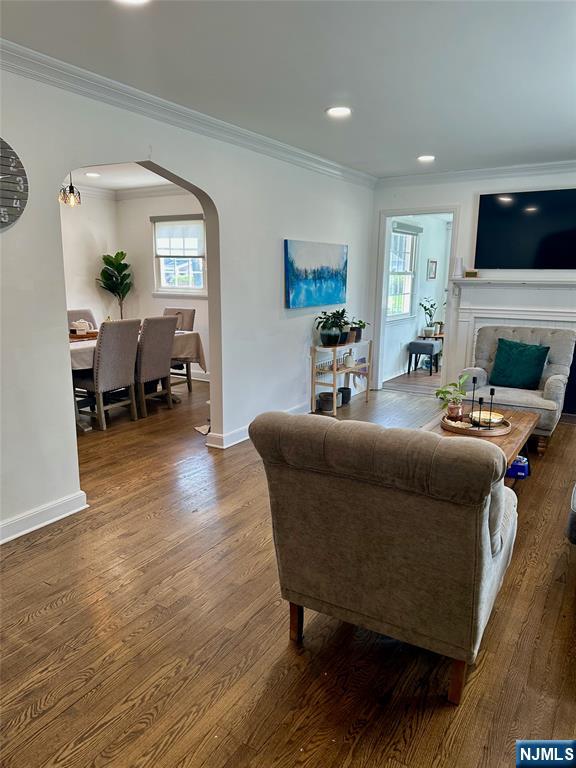 440 Bogert Road River Edge, NJ 07661 - Photo 9 of 25 a living room with furniture and a fireplace