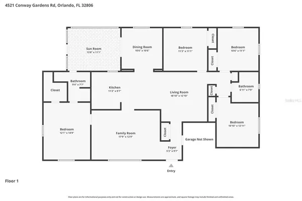 $2,495 | 4521 Conway Gardens Road, Orlando, FL 32806