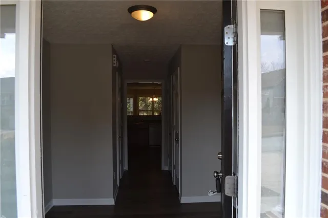 a view of front door