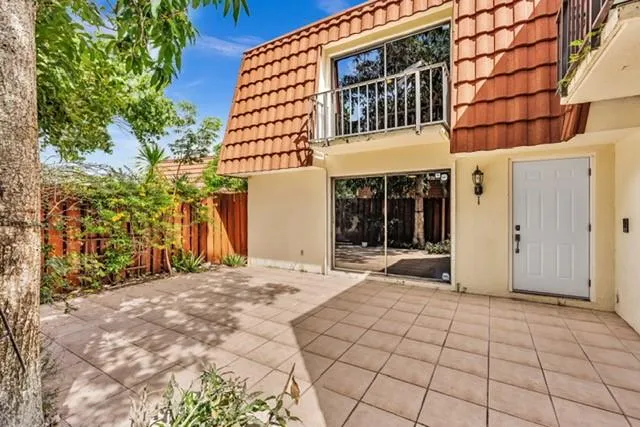 a view of a building with entryway