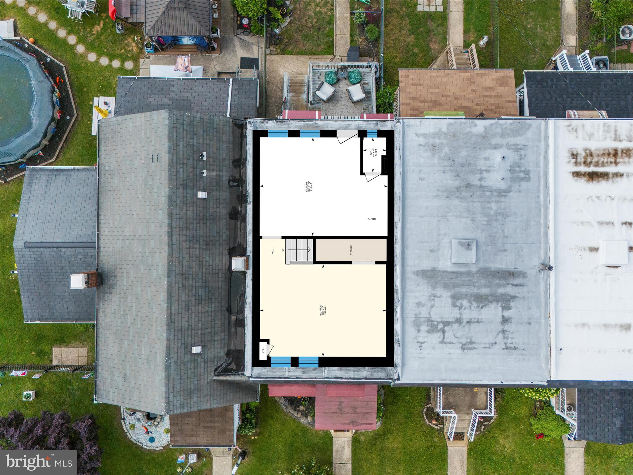 7851 Kentley Road Baltimore, MD 21222 - Photo 55 of 58 an aerial view of residential houses with outdoor space and parking