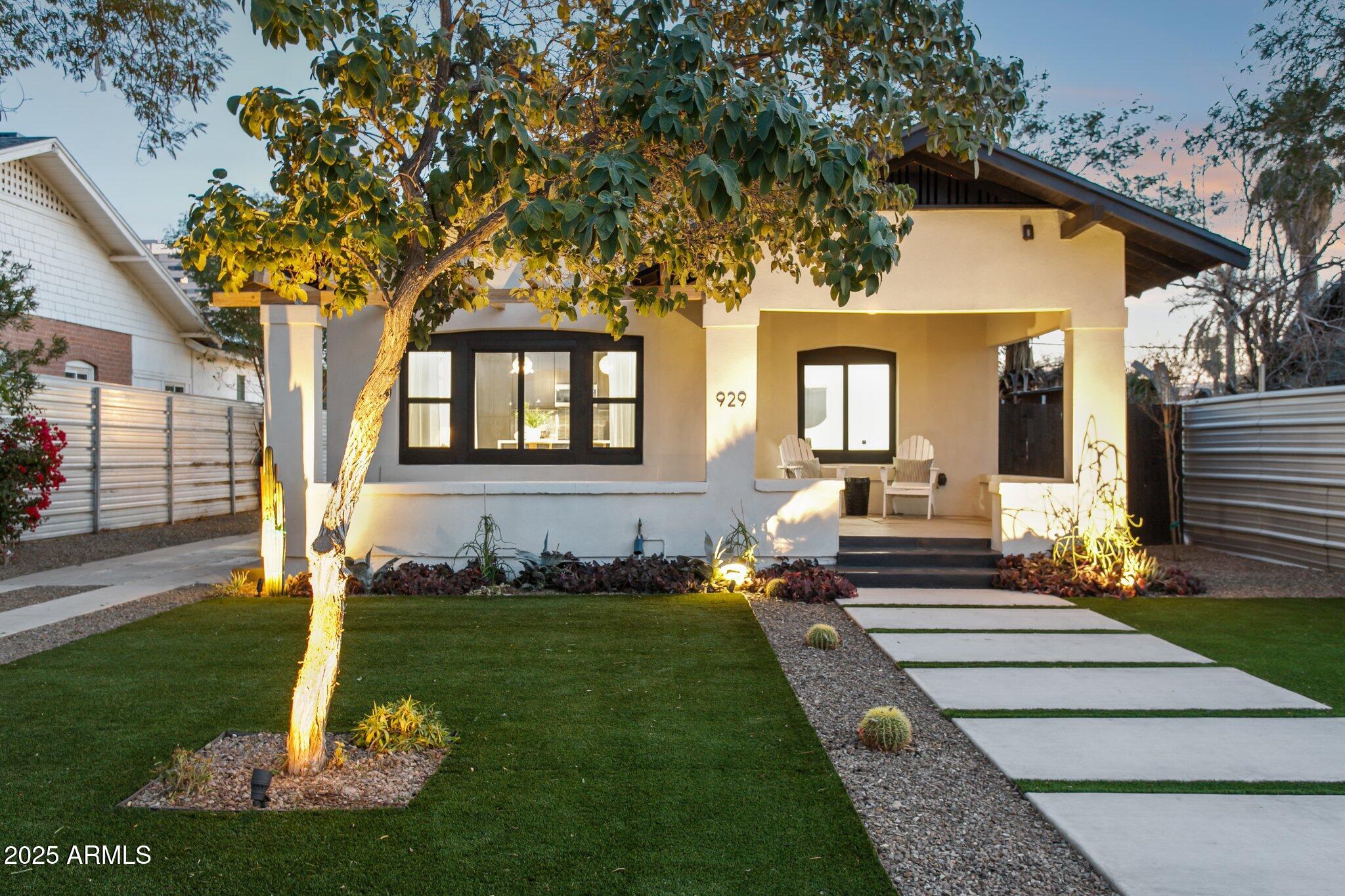 929 East Granada Road Phoenix, AZ 85006 - Photo 1 of 59 Front elevation at dusk