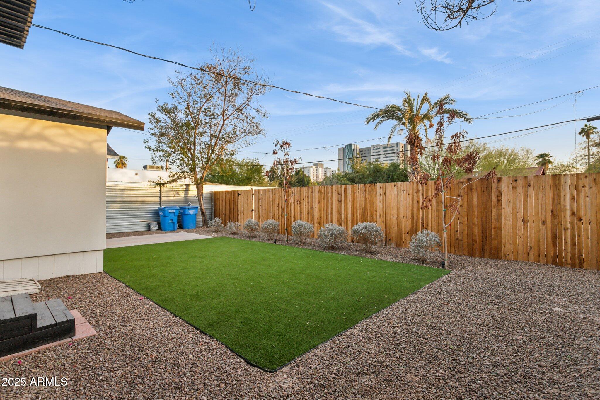 929 East Granada Road Phoenix, AZ 85006 - Photo 16 of 59 Rear yard extends beyond wood fence