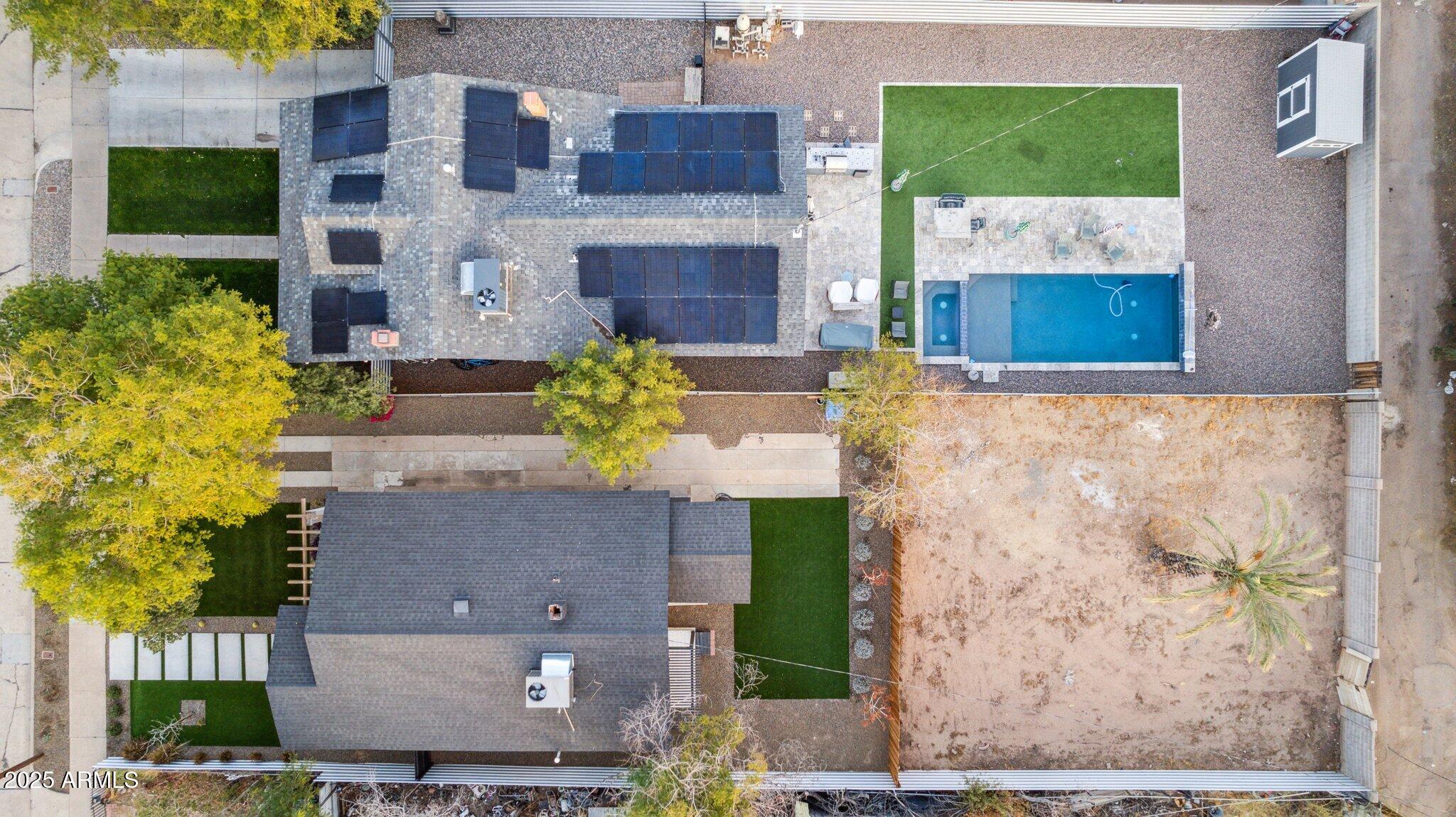 929 East Granada Road Phoenix, AZ 85006 - Photo 52 of 59 Overall aerial view of lot
