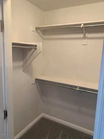a close view of closet