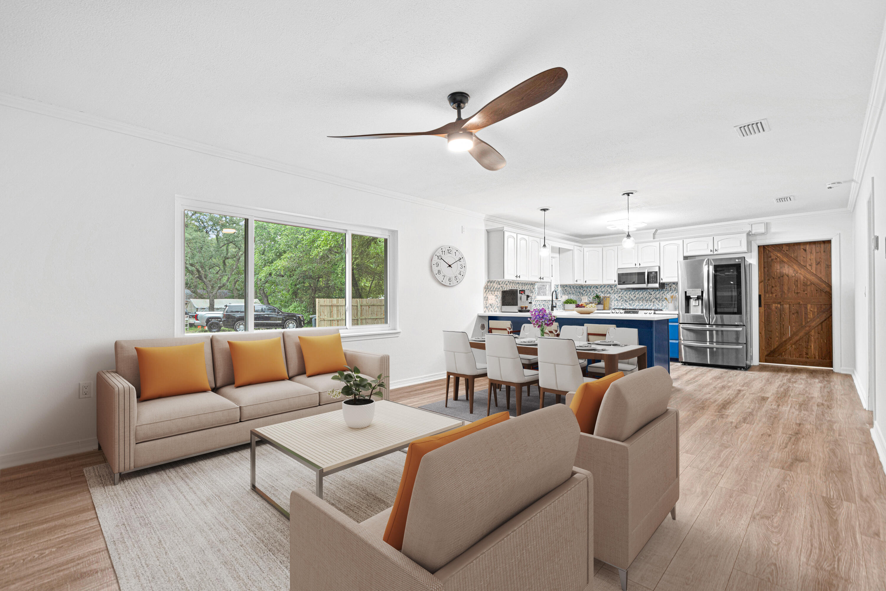 332 B Calhoun Avenue Destin, FL 32541 - Photo 9 of 23 a living room with furniture kitchen view and a window