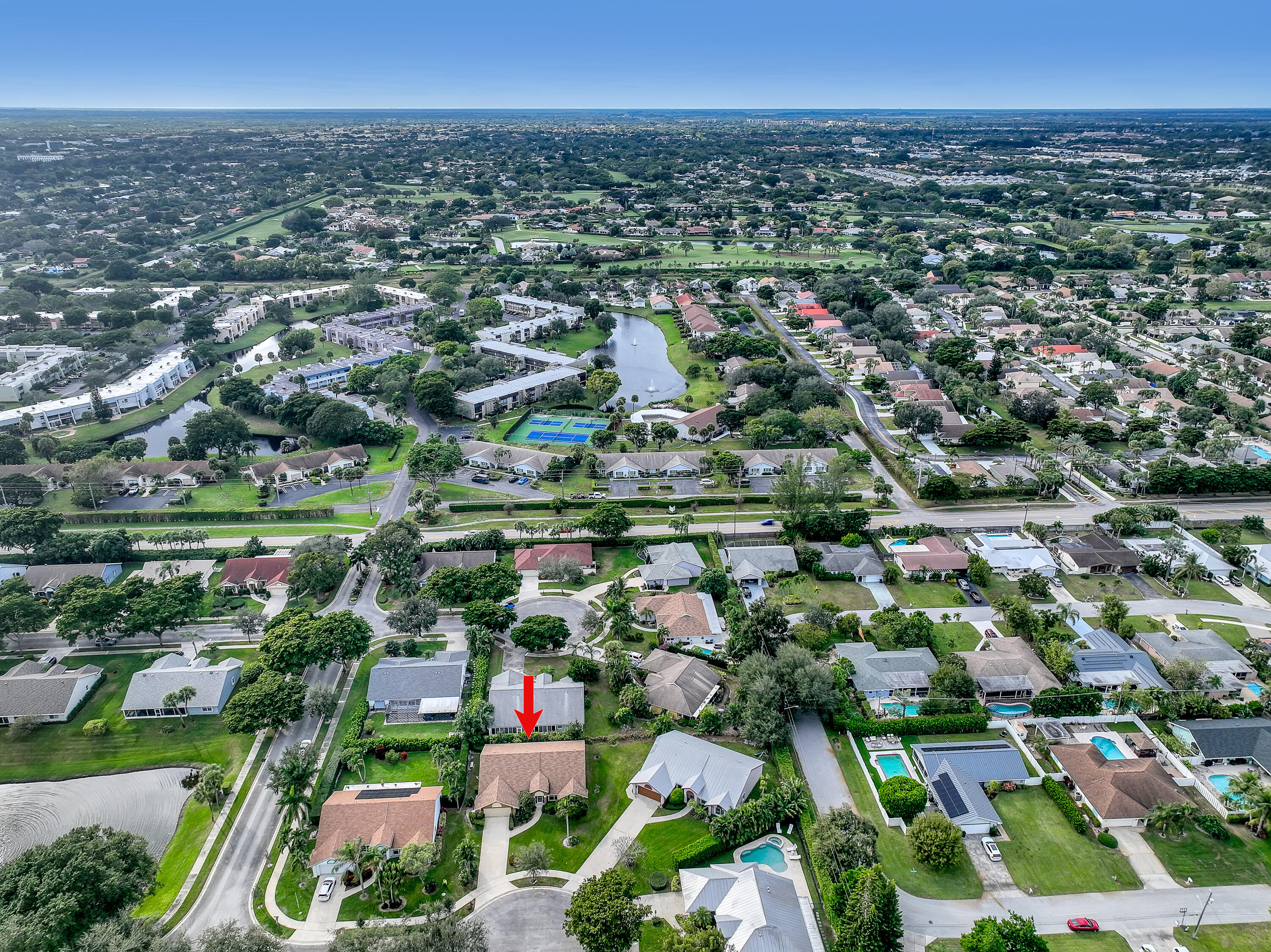 712 Golf Court Delray Beach, FL 33445 - Photo 41 of 46 an aerial view of a city