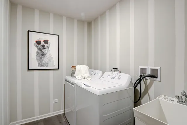 a utility room with a sink