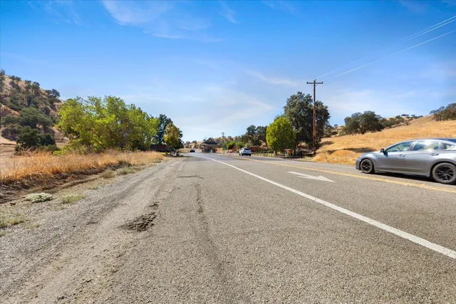 a view of a city street with a road