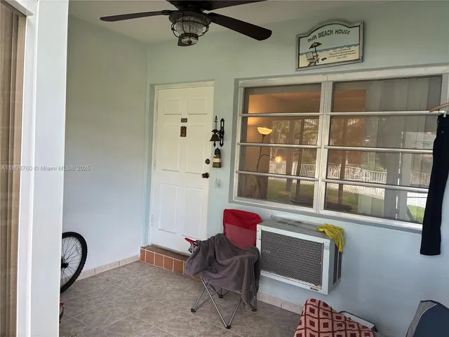 a view of a room with shelves