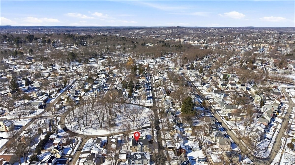 73 Hudson Street Milton, MA 02186 - Photo 37 of 42 an aerial view of residential houses with city view