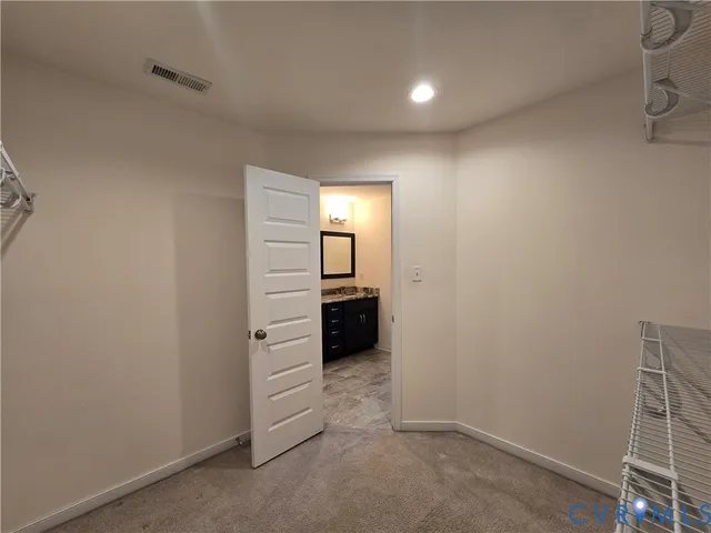 wooden floor and closet in a room