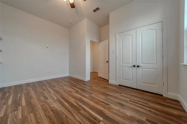 wooden floor in an empty room