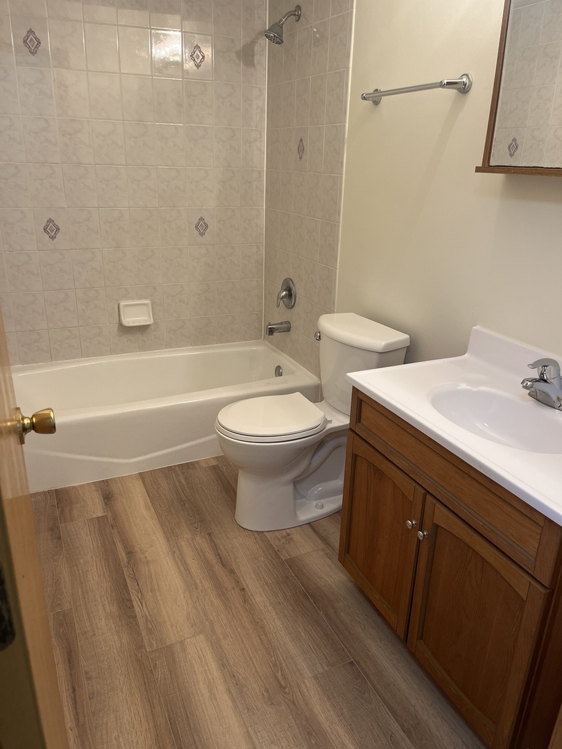 22073 Spring Lane Richton Park, IL 60471 - Photo 18 of 30 a bathroom with a sink a toilet and shower