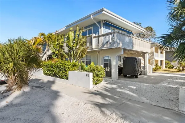a view of a house with a patio