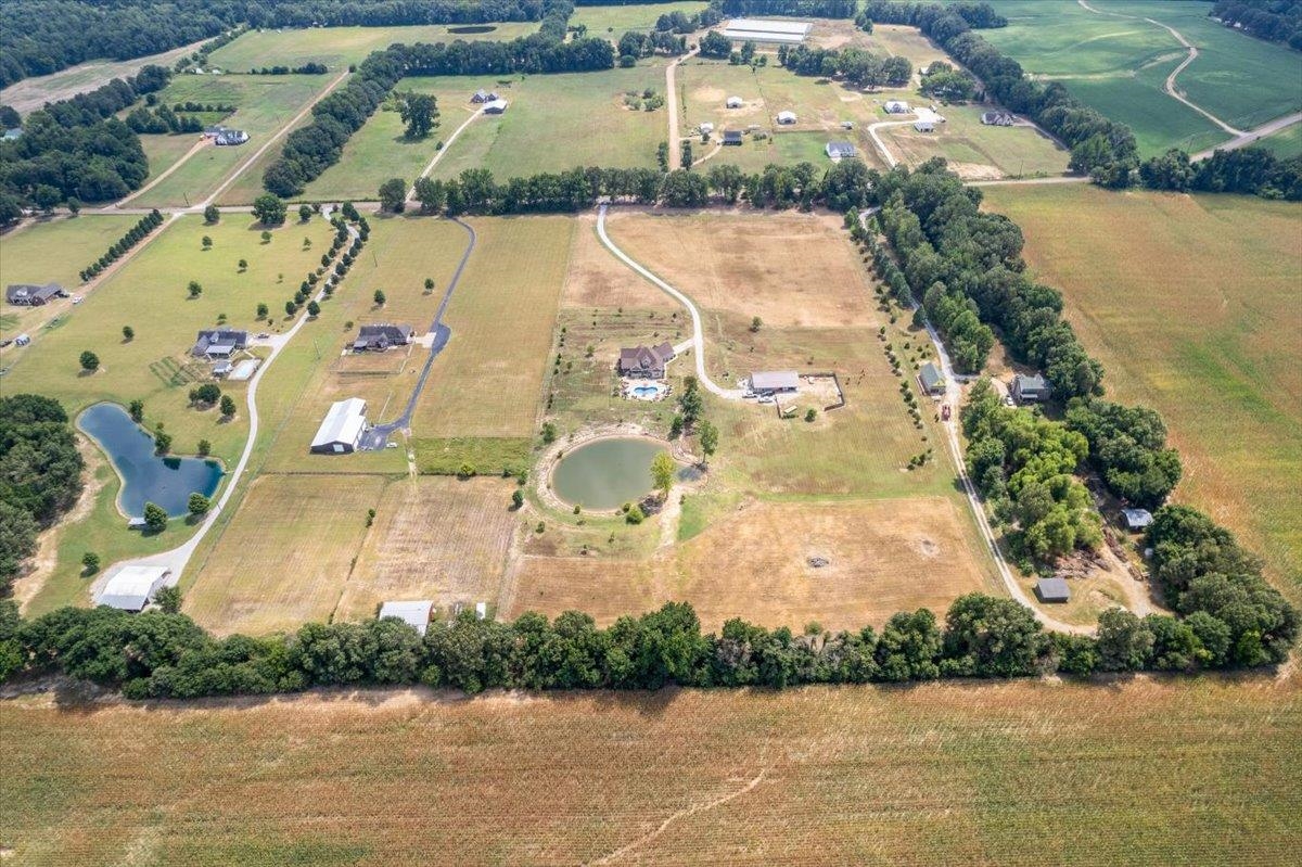 4374 Gainsville Road Mason, TN 38049 - Photo 39 of 40 Aerial view of property's location featuring a large body of water and rural landscape