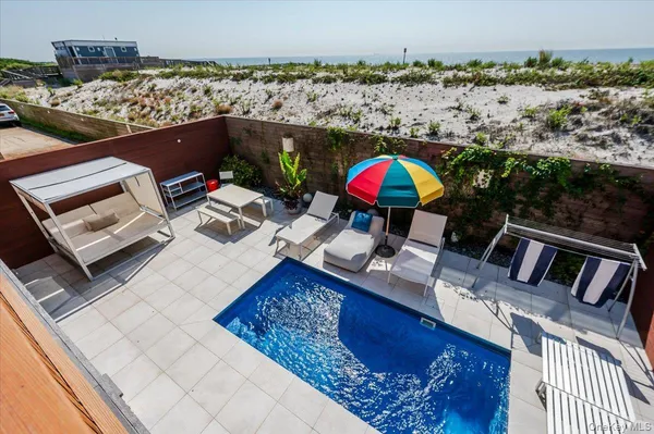 a view of city from balcony