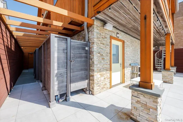 a view of a house with a street