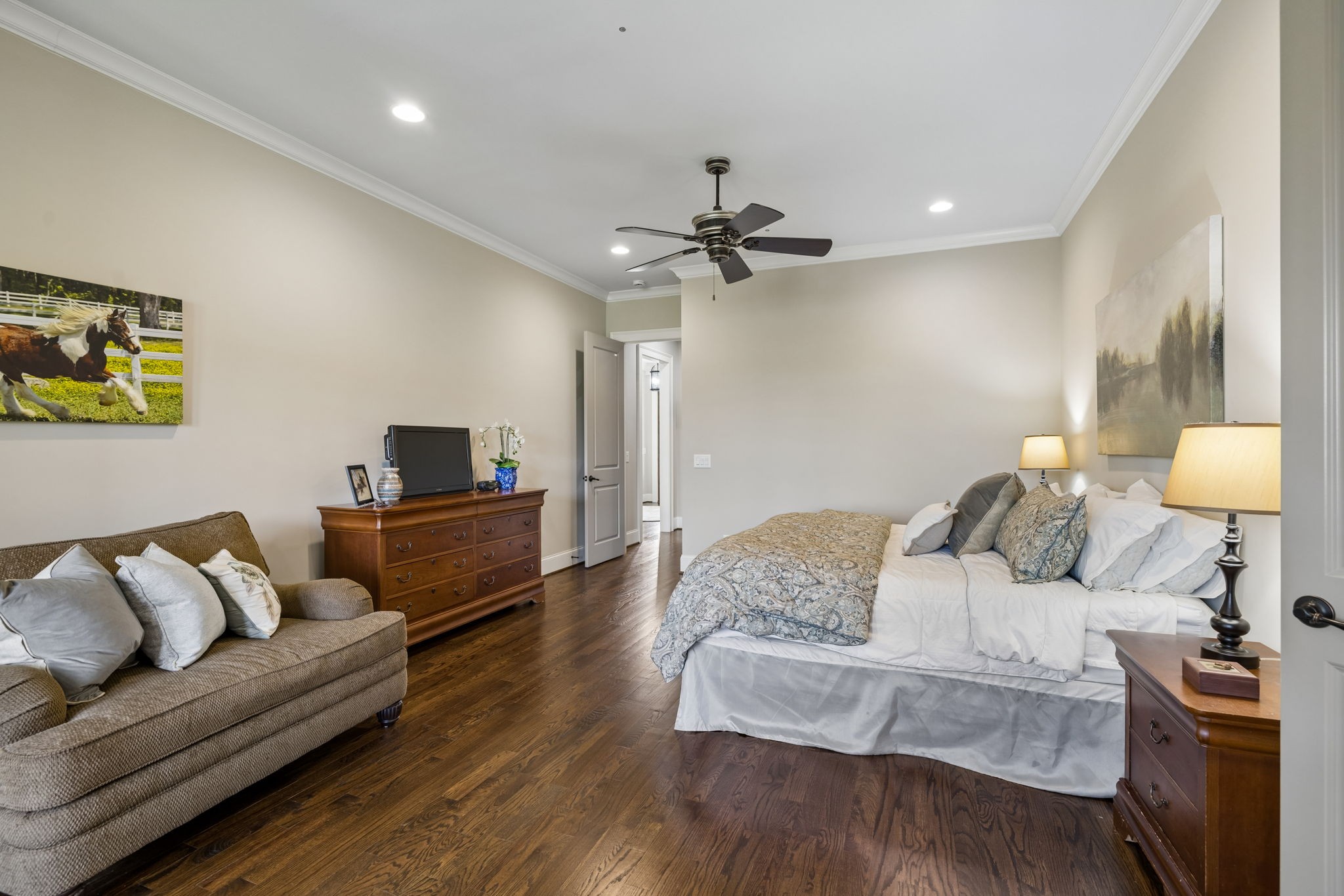 6033 Native Pony Trail College Grove, TN 37046 - Photo 46 of 87 a living room with furniture and a wooden floor