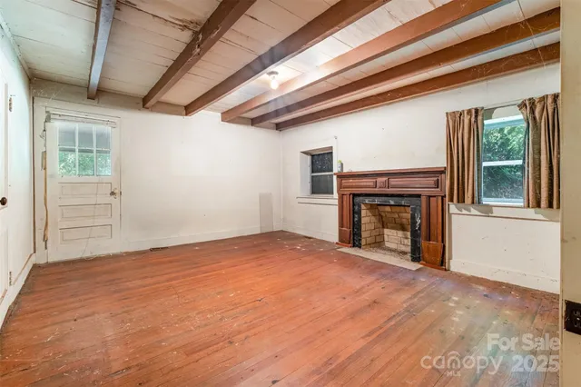 a view of an empty room