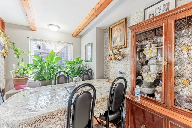 a view of a potted plant in a corridor