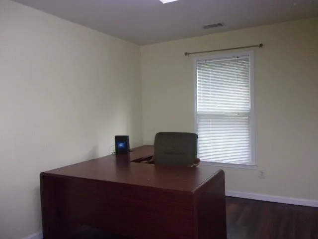 a view of a workspace with a window