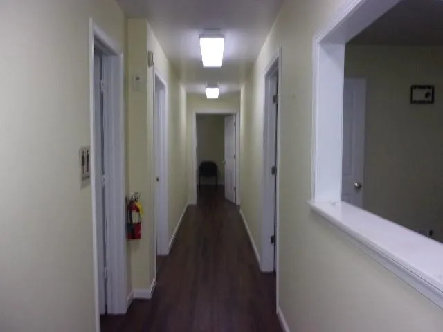 a view of a hallway with a hallway