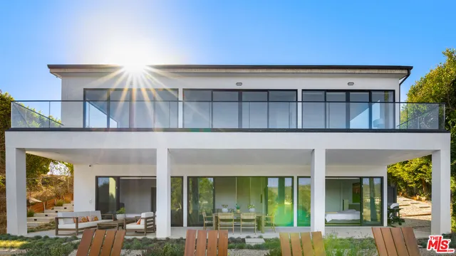 front view of a building with a porch