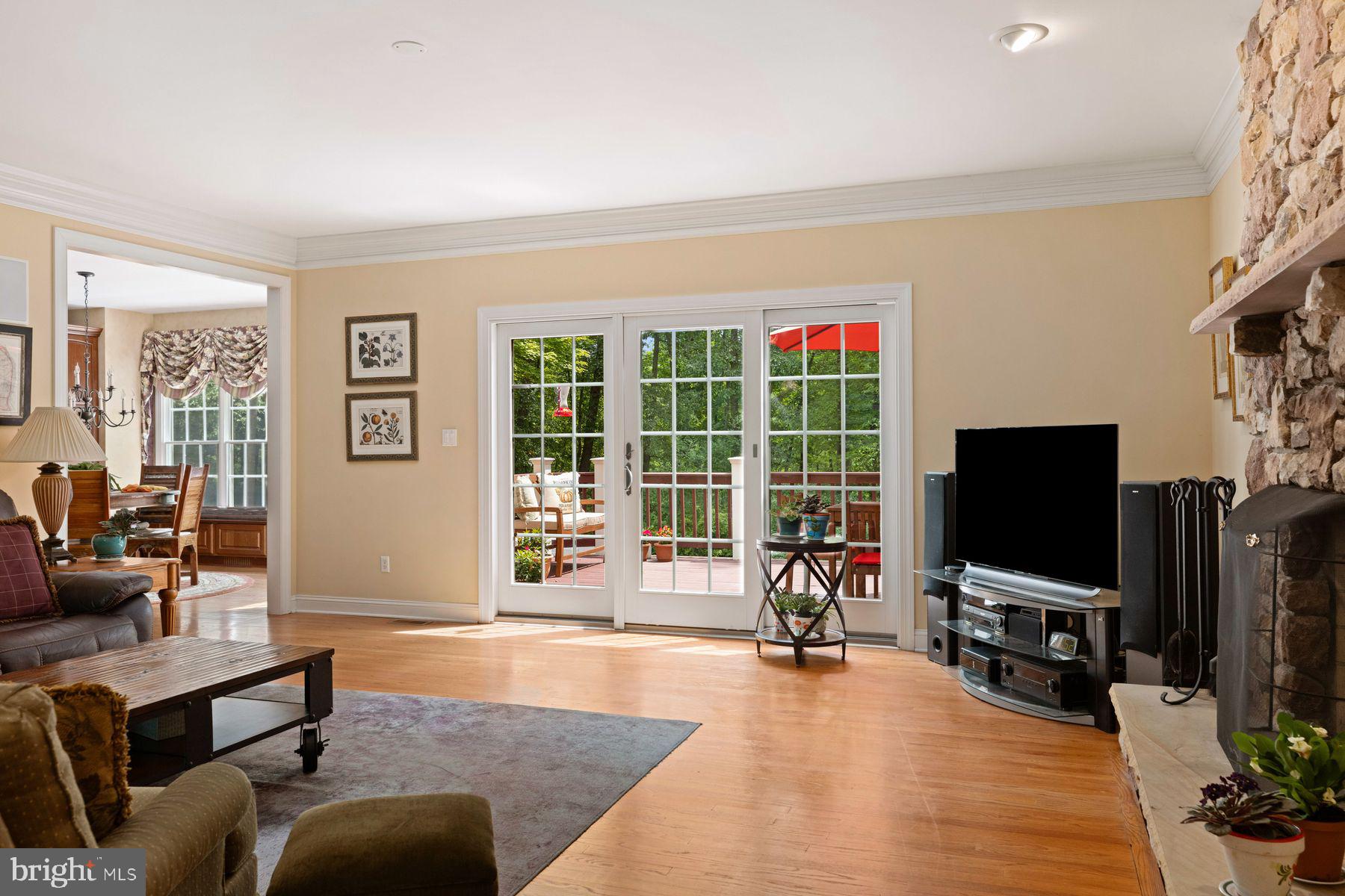 6168 Greenhill Road New Hope, PA 18938 - Photo 14 of 50 Family Room Doors to Terrace