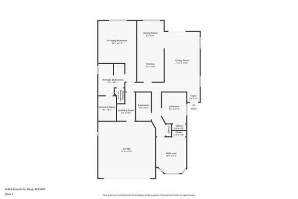 $2,120 | 9146 East Encanto Street, Mesa, AZ 85207
