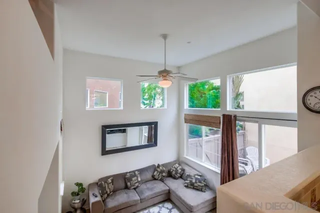 a view of a bedroom and a bathroom