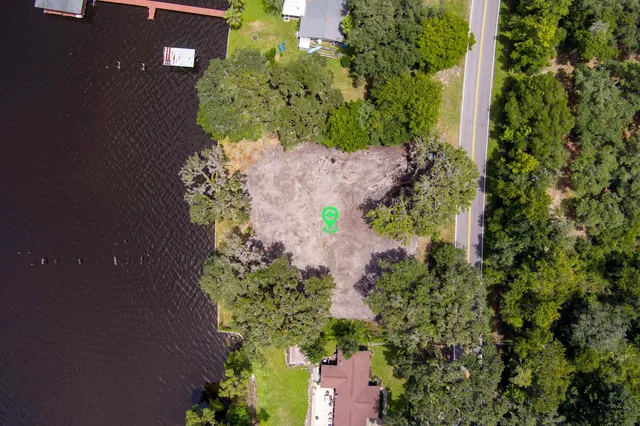 a view of a houses with lake view