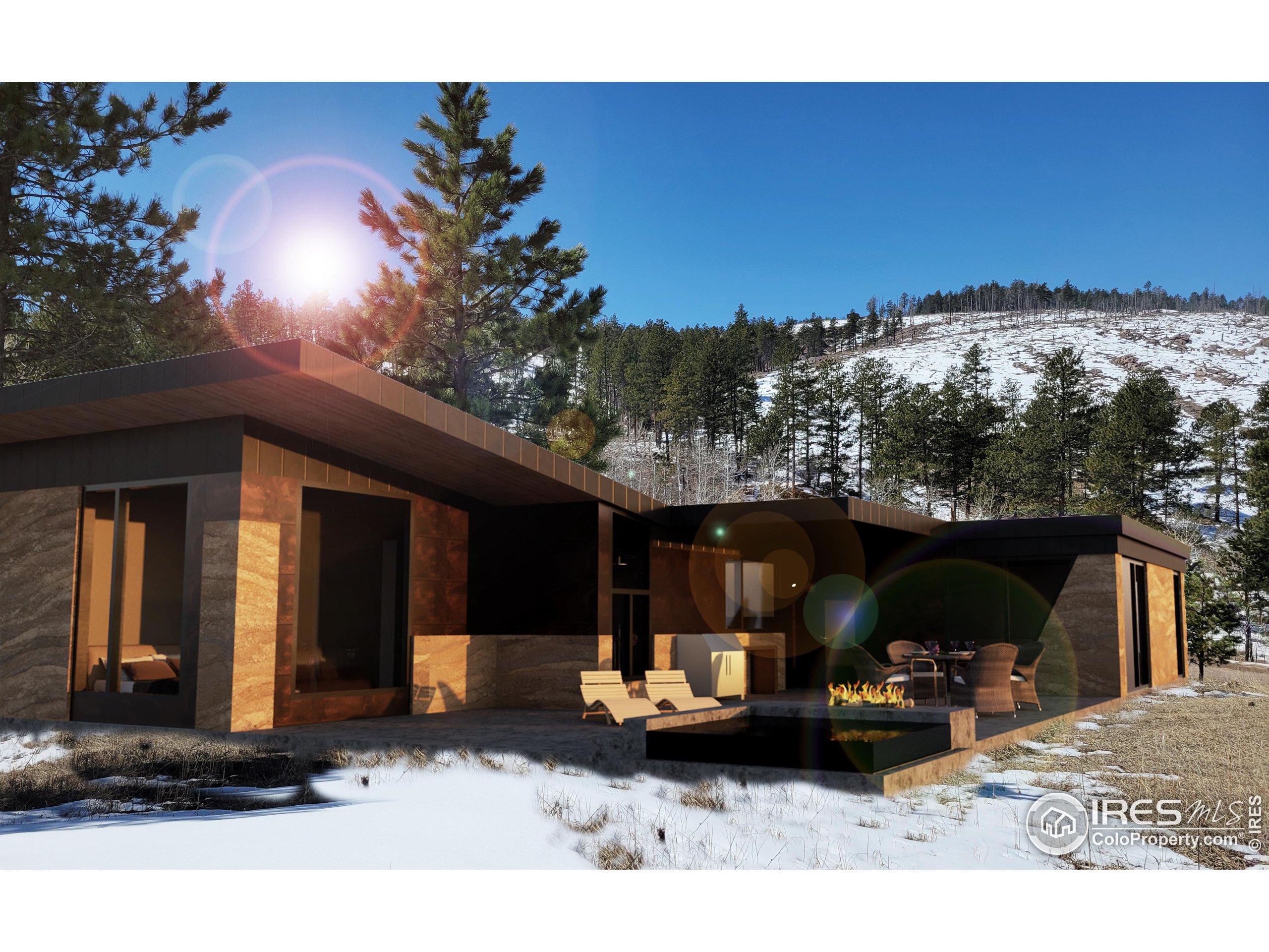 620 Davis Ranch Road Bellvue, CO 80512 - Photo 7 of 15 a view of a car park in front of a house