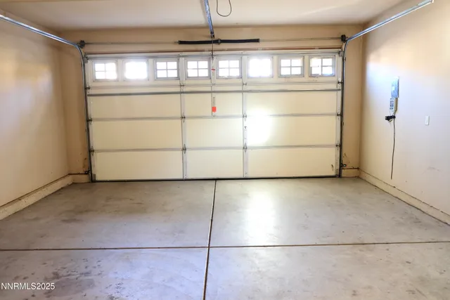 a view of a garage