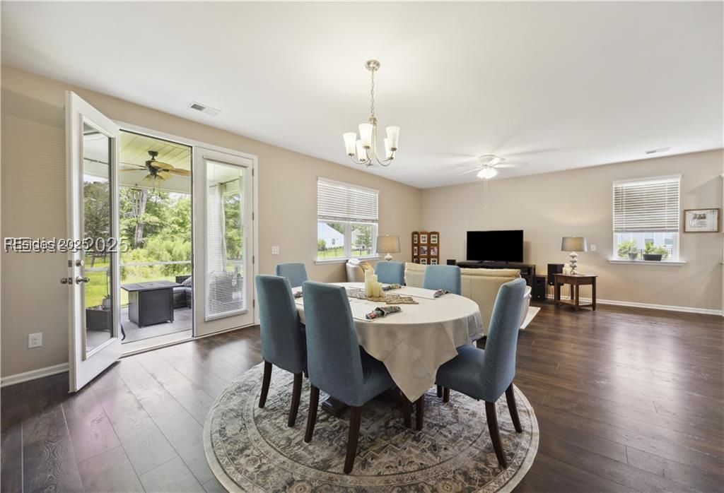 406 Rye Creek Circle Bluffton, SC 29909 - Photo 22 of 71 Living and Dining Area - Open Concept