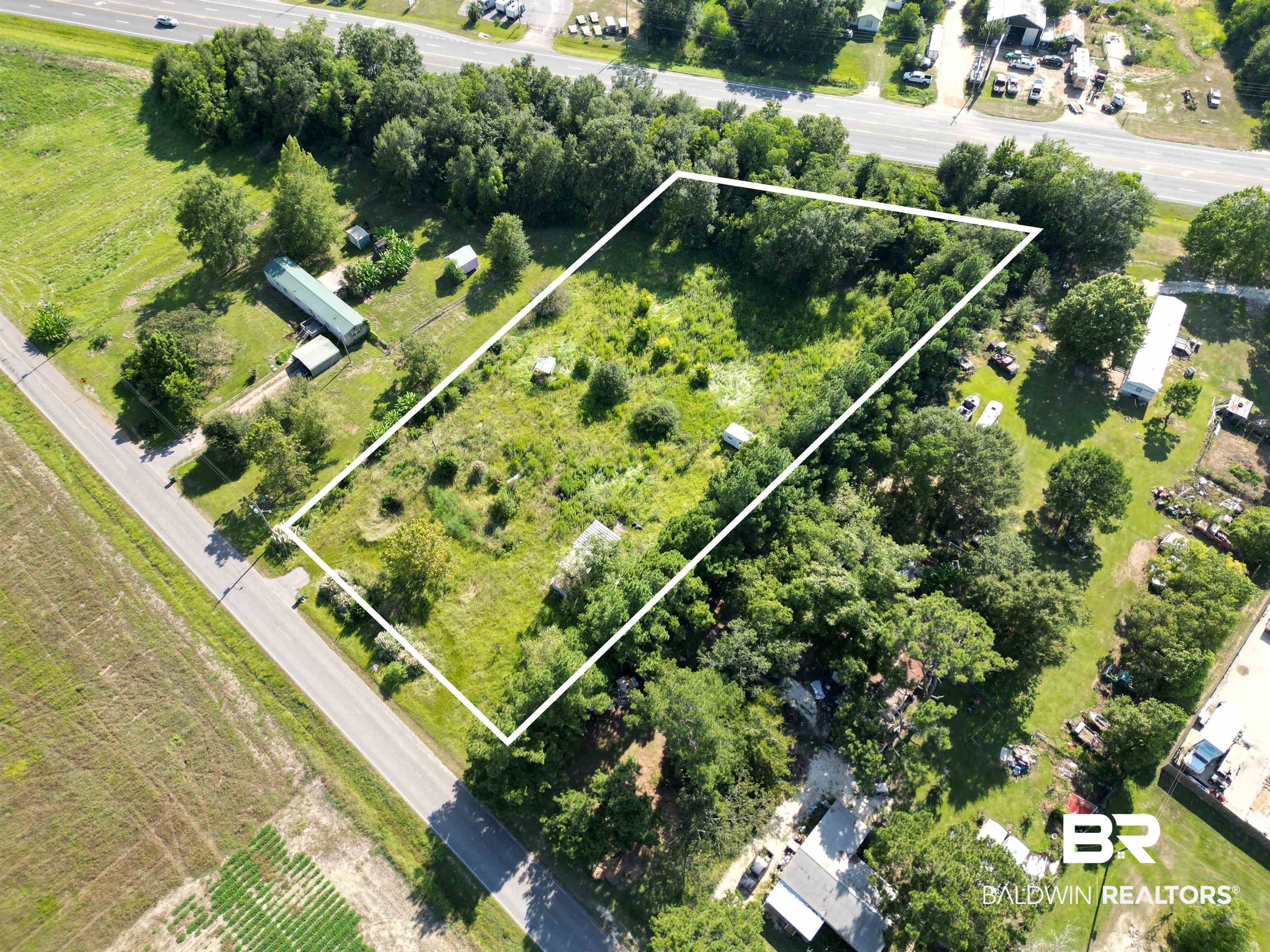 25623 Cabinet Shop Road Loxley, AL 36551 - Photo 2 of 7 Bird's eye view featuring a rural view