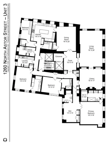 $1,299,000 | 1260 North Astor Street, Unit 3, Chicago, IL 60610