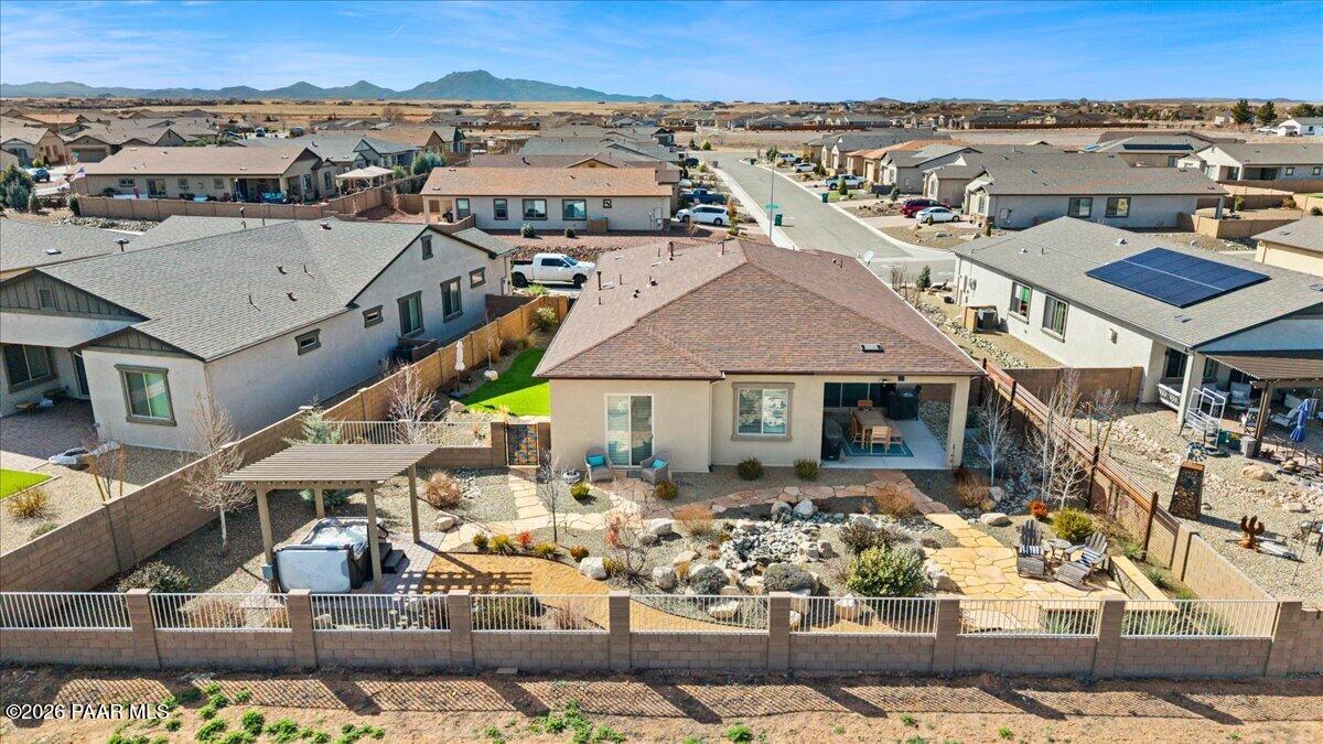 8875 North Tromontana Road Prescott Valley, AZ 86315 - Photo 24 of 34 29-Aerial View Backyard