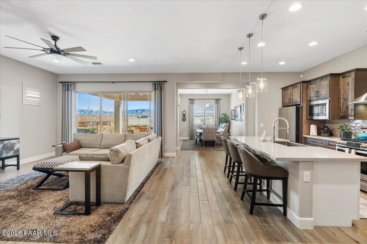 8875 North Tromontana Road Prescott Valley, AZ 86315 - Photo 5 of 34 08-Living Room & Kitchen