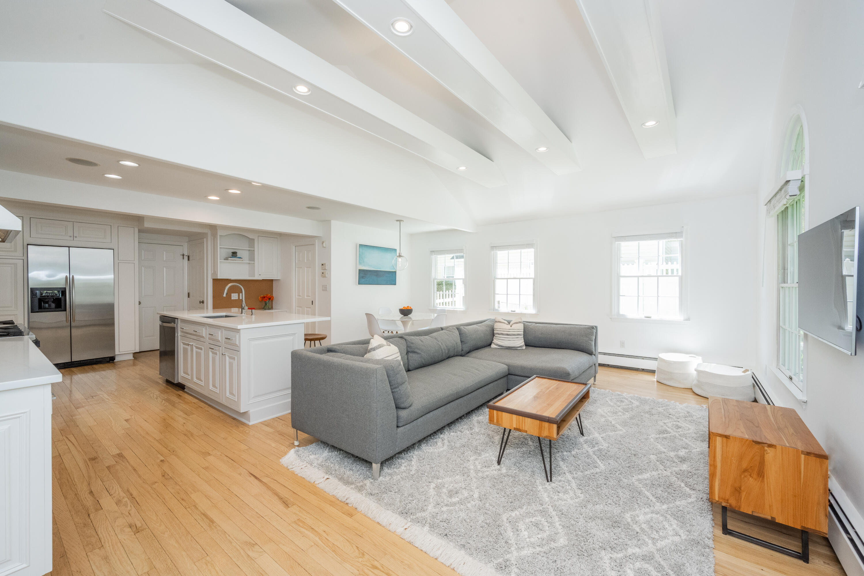 35 Miles Road Darien, CT 06820 - Photo 8 of 29 a living room with furniture and a flat screen tv