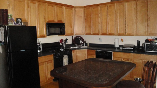 2807 West Jackson Boulevard, Unit 2 Chicago, IL 60612 - Photo 5 of 13 a kitchen with granite countertop a sink a stove and refrigerator