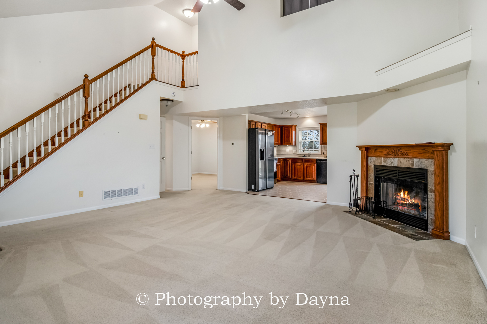 1496 Timber Ridge Court Kankakee, IL 60901 - Photo 4 of 31 a view of empty room with a fireplace