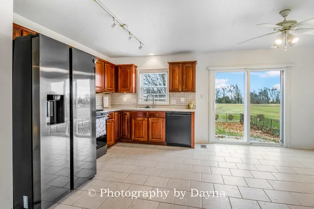 a view of a porch with a furniture