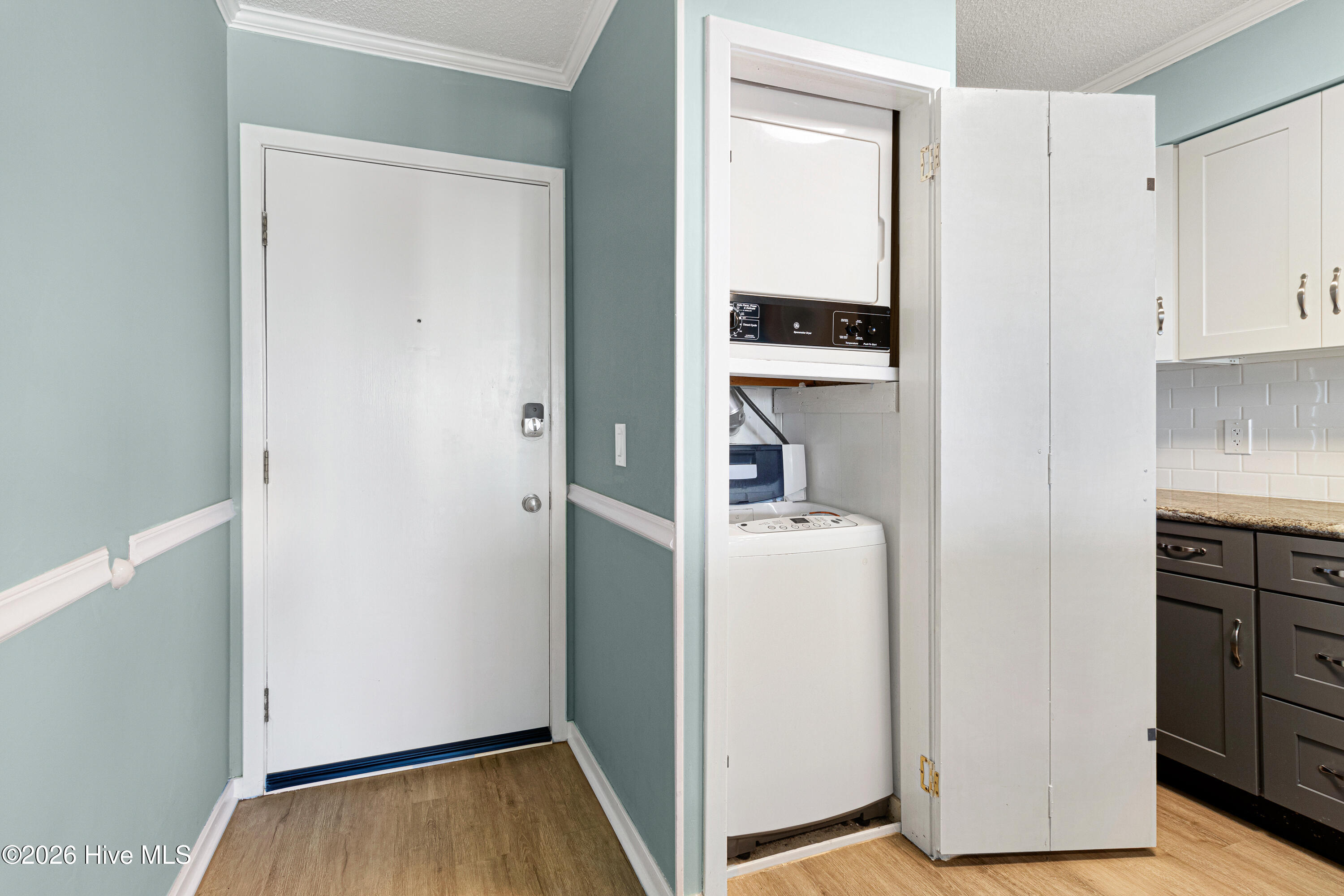 1904 East Fort Macon Road, Unit 355 Atlantic Beach, NC 28512 - Photo 20 of 51 Laundry closet in kitchen