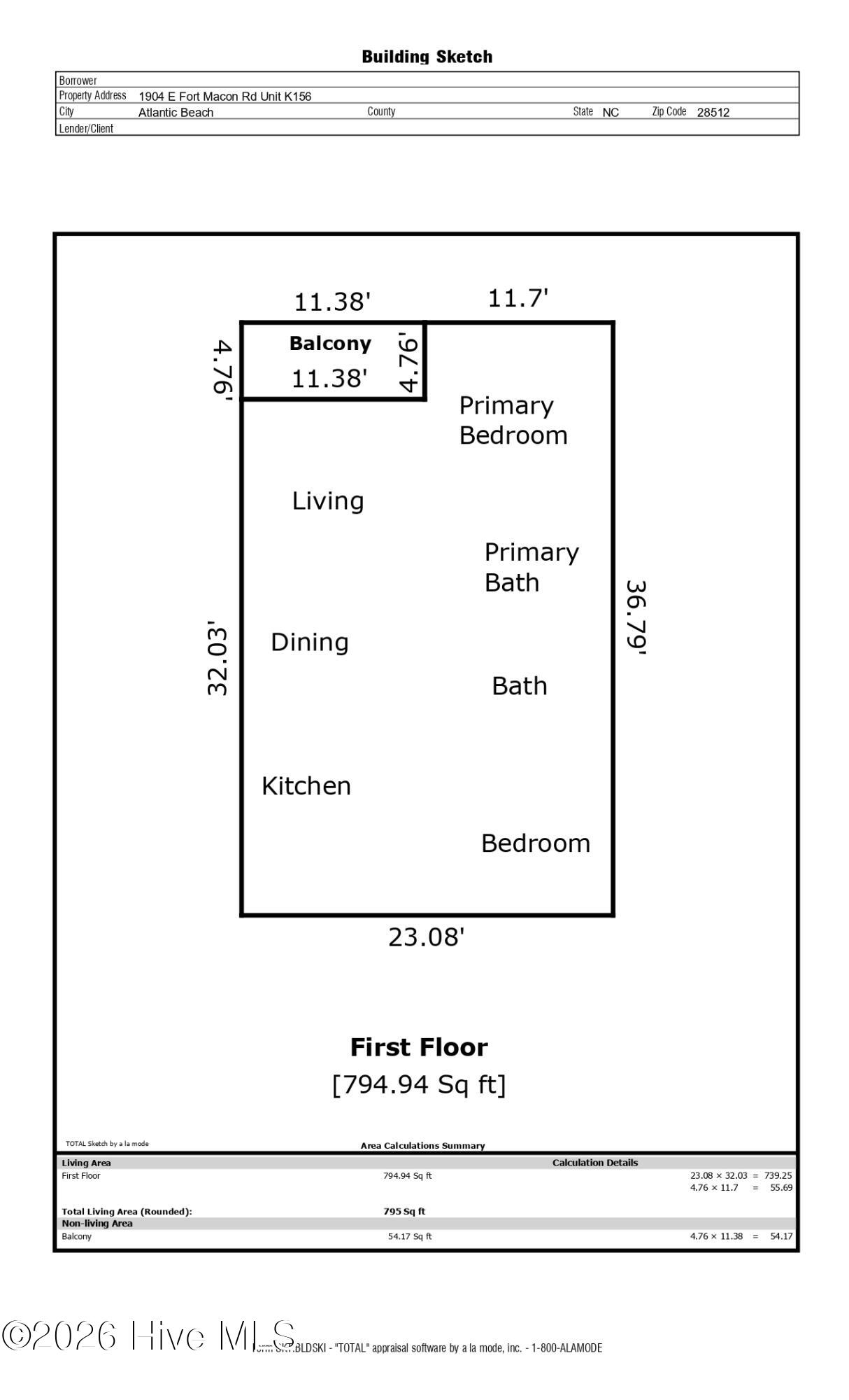 1904 East Fort Macon Road, Unit 355 Atlantic Beach, NC 28512 - Photo 51 of 51 Sketch/Floorplan