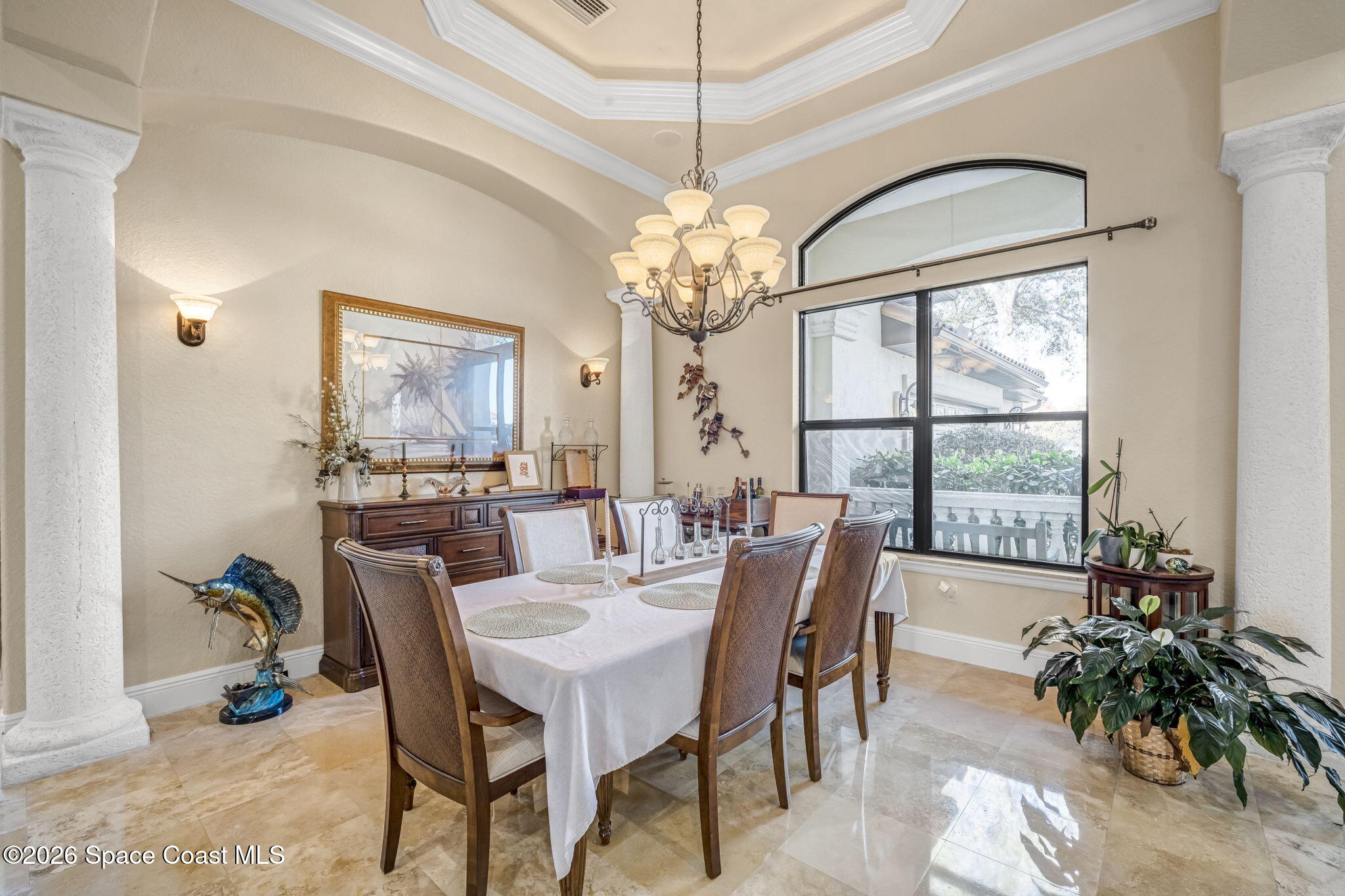 5454 Riveredge Drive Titusville, FL 32780 - Photo 8 of 70 a view of a dining room with furniture window and outside view
