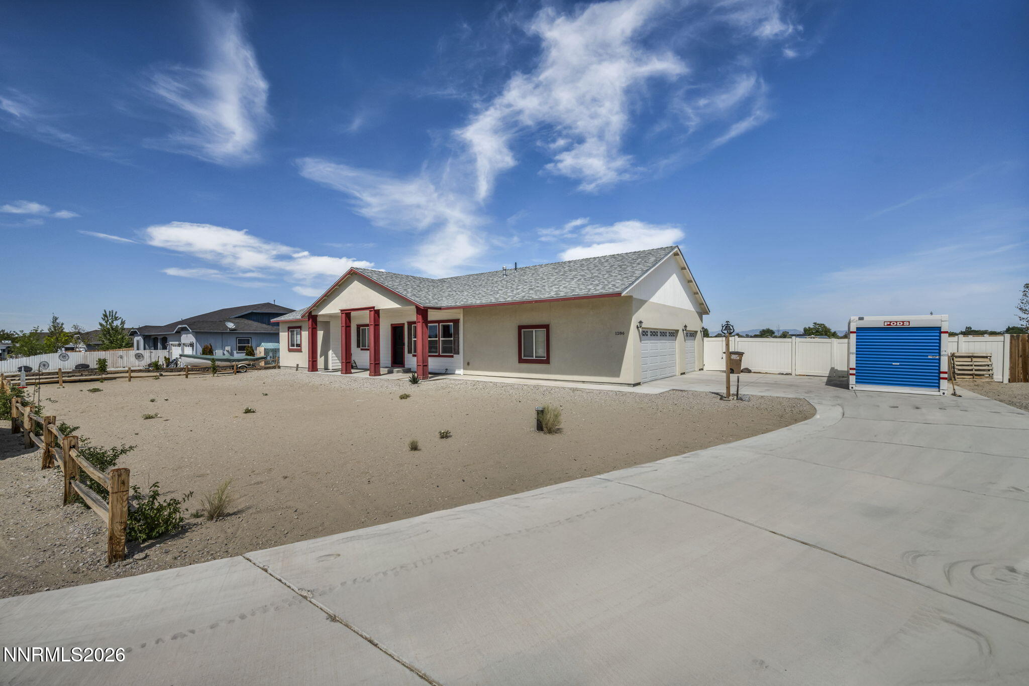 1286 Sky Ridge Drive Fallon, NV 89406 - Photo 3 of 49 a front view of a house with a yard